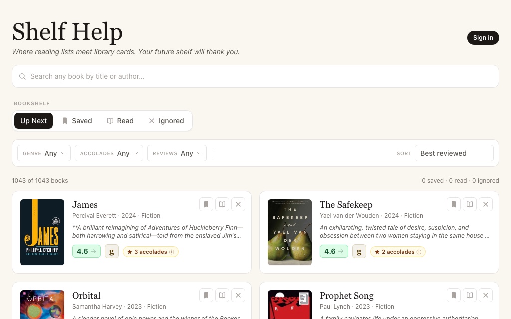Shelf Help preview
